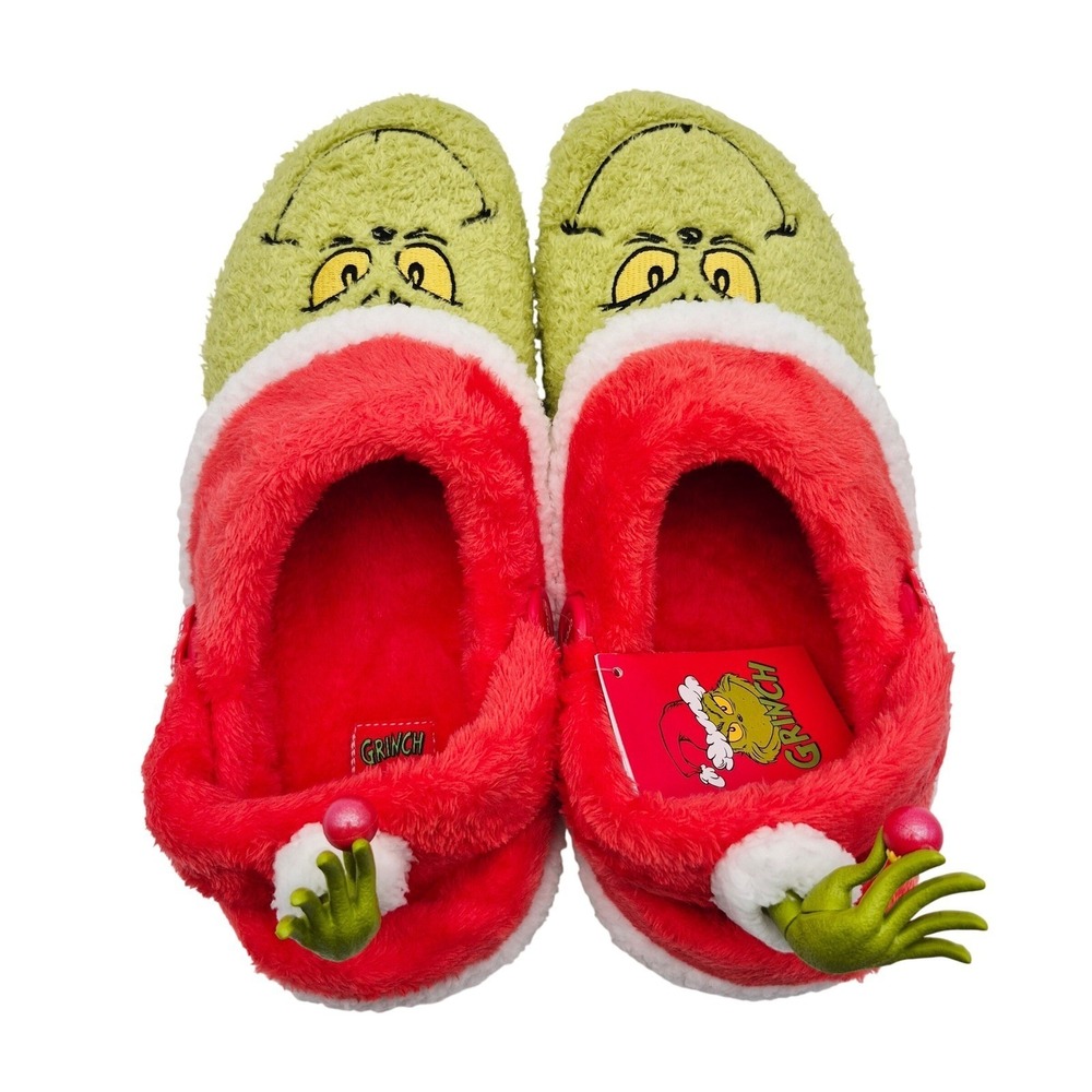 Crocs The Grinch Classic Lined Clogs Women's Size 11 Shoes Unisex Casual Green - Picture 14 of 16
